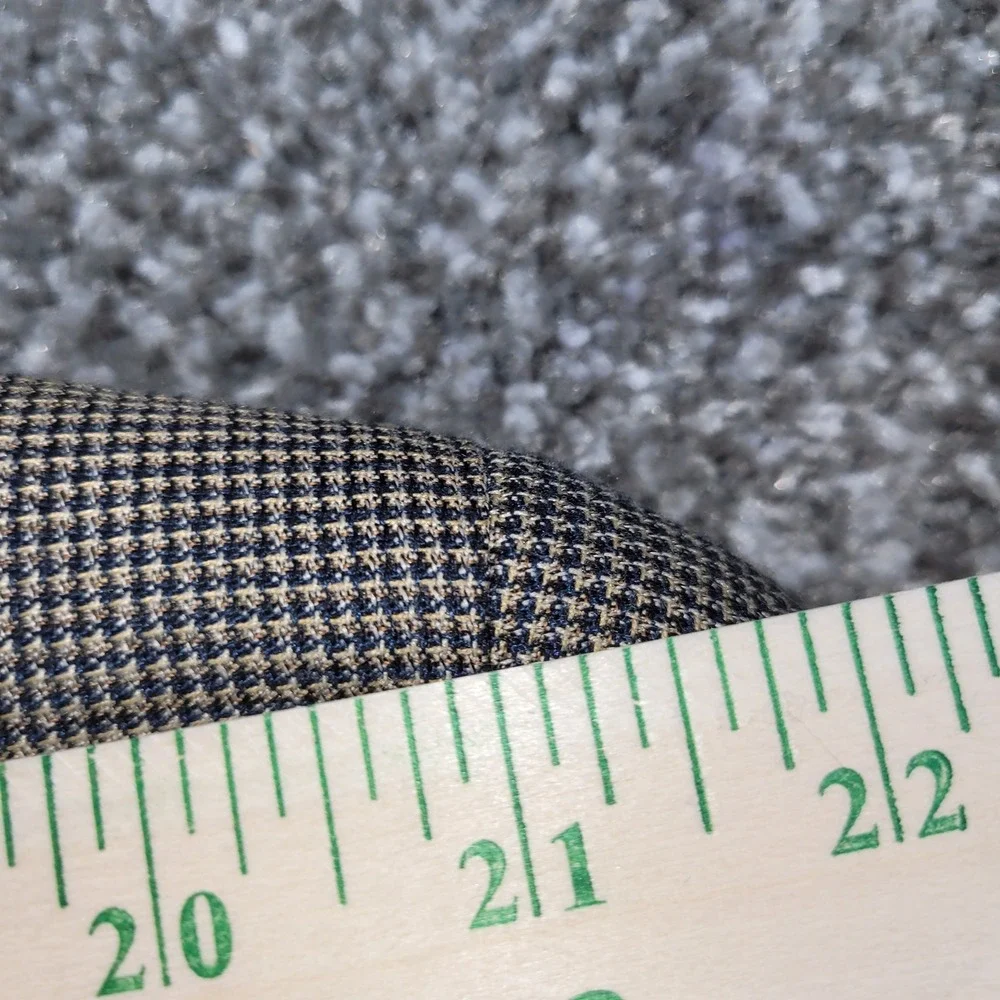 Pronto Uomo Mens 50 Regular Blazer Brown Houndstooth Two Button Sport Coat 50R